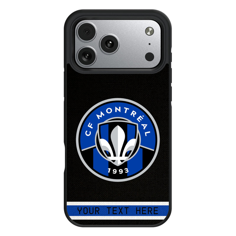 CF Montreal Personalized Stripe iPhone Bump Phone Case for Apple iPhone