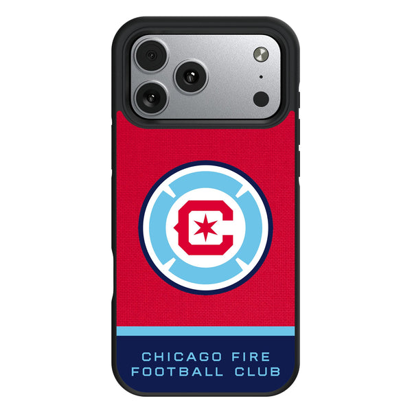 Chicago Fire Endzone Solid iPhone Bump Phone Case for Apple iPhone