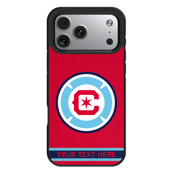Chicago Fire Personalized Stripe iPhone Bump Phone Case for Apple iPhone