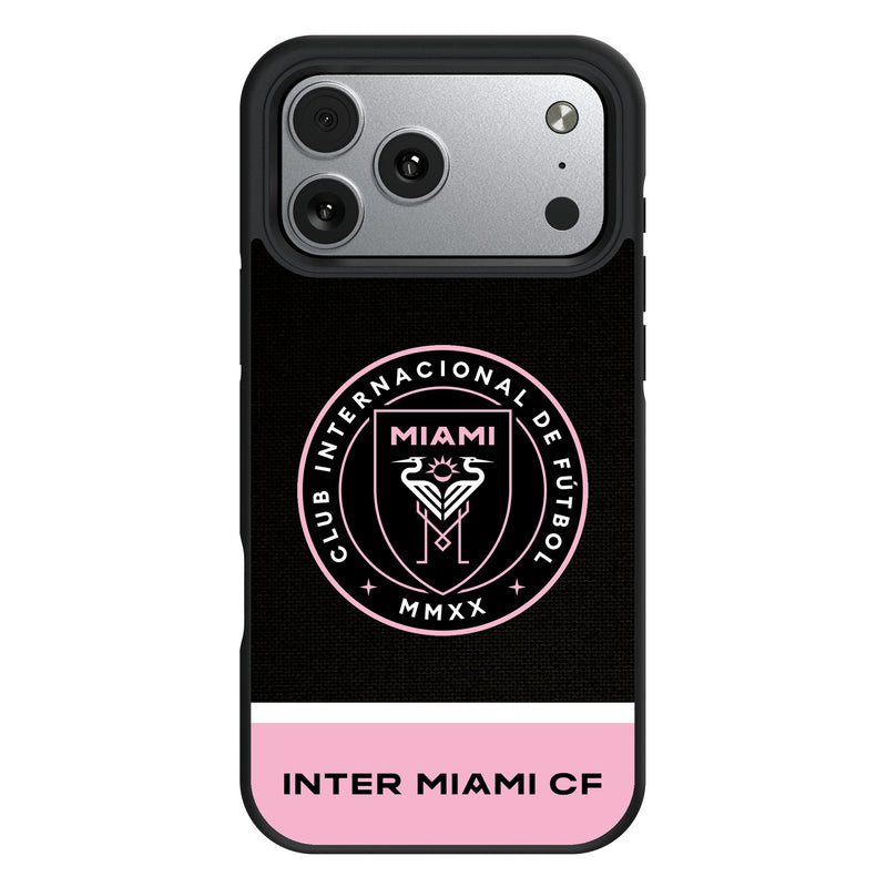 Inter Miami CF Endzone Solid iPhone Bump Phone Case for Apple iPhone