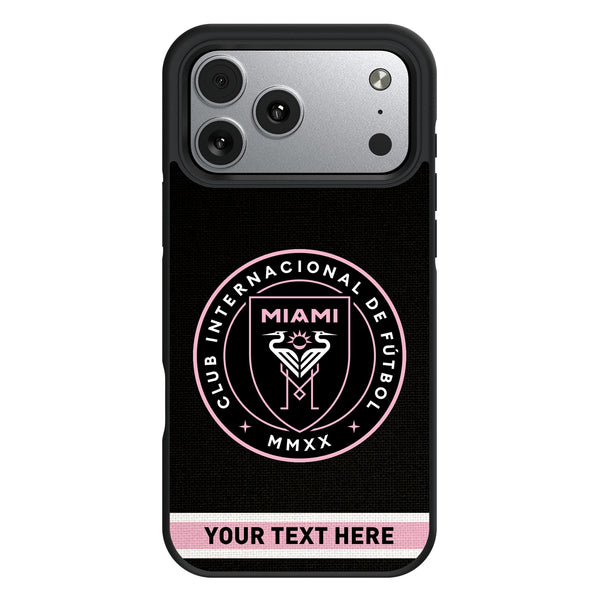 Inter Miami CF Personalized Stripe iPhone Bump Phone Case for Apple iPhone
