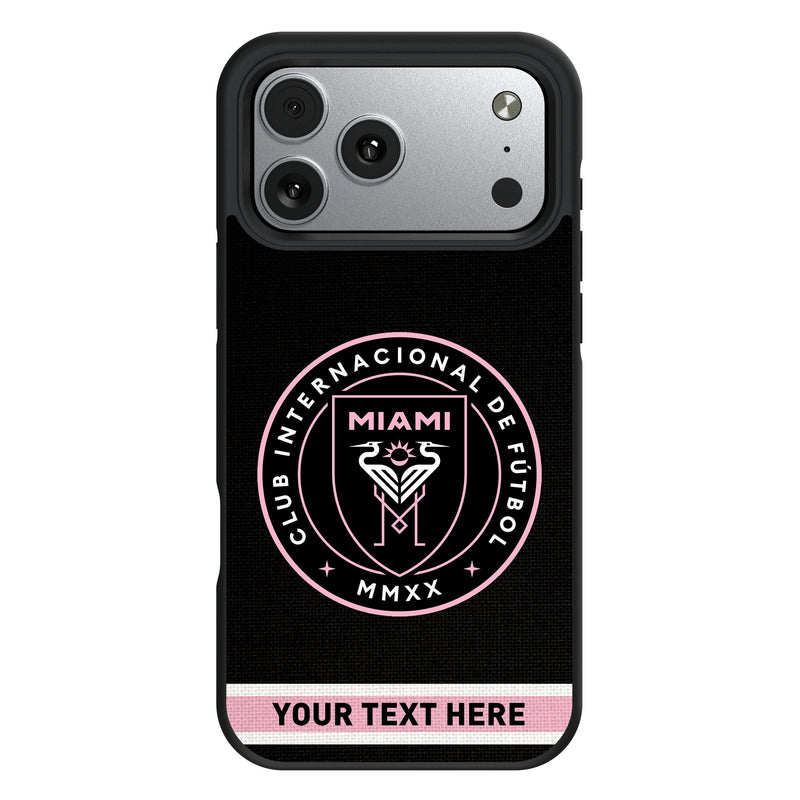 Inter Miami CF Personalized Stripe iPhone Bump Phone Case for Apple iPhone