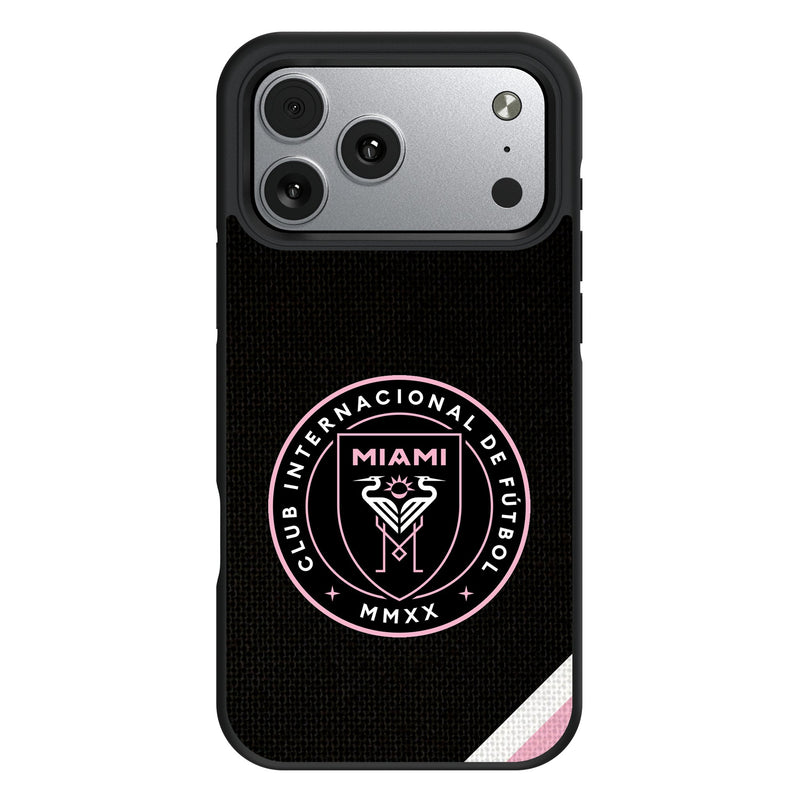 Inter Miami CF Diagonal Stripe iPhone Bump Phone Case for Apple iPhone