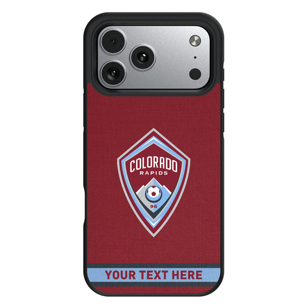 Colorado Rapids Personalized Stripe iPhone Bump Phone Case for Apple iPhone