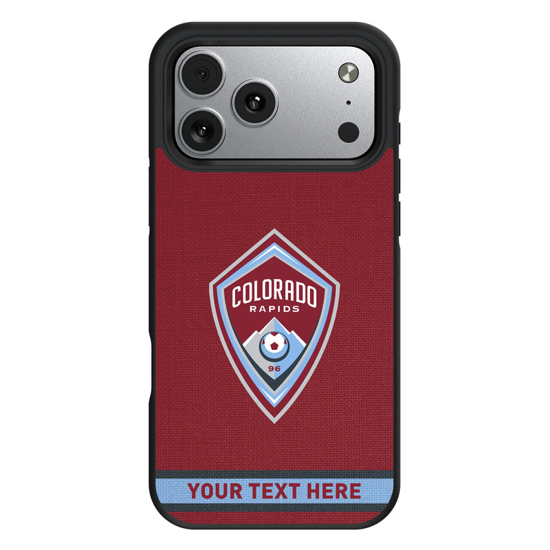 Colorado Rapids Personalized Stripe iPhone Bump Phone Case for Apple iPhone