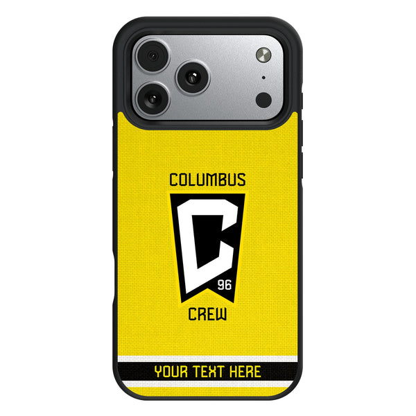 Columbus Crew Personalized Stripe iPhone Bump Phone Case for Apple iPhone