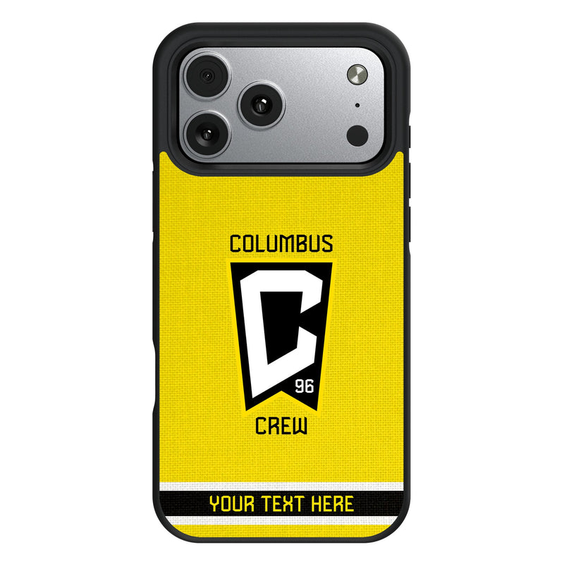 Columbus Crew Personalized Stripe iPhone Bump Phone Case for Apple iPhone