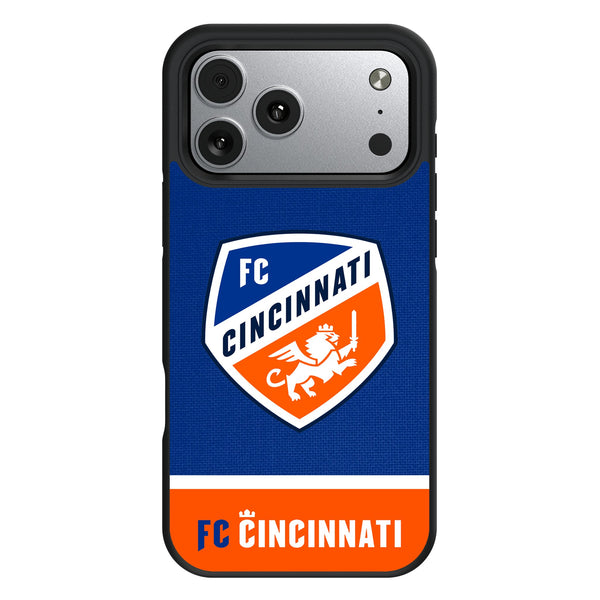 FC Cincinnati Endzone Solid iPhone Bump Phone Case for Apple iPhone