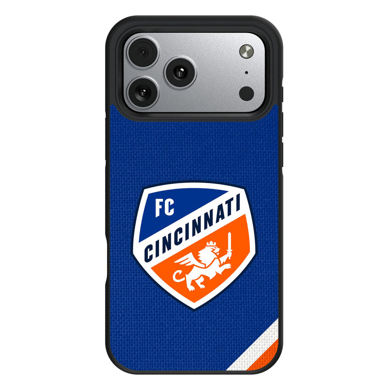 FC Cincinnati Diagonal Stripe iPhone Bump Phone Case for Apple iPhone