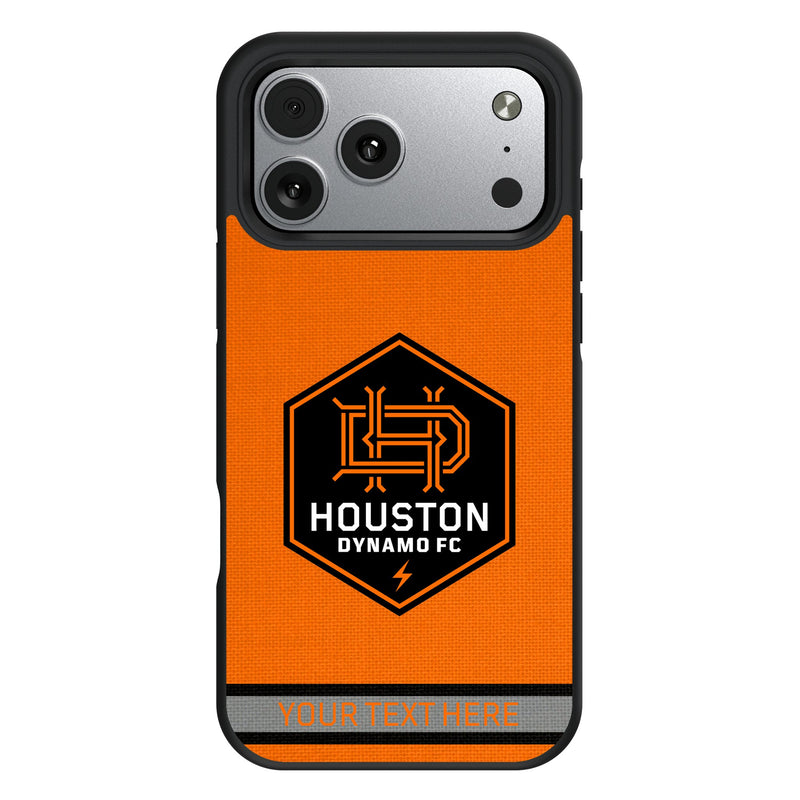 Houston Dynamo Personalized Stripe iPhone Bump Phone Case for Apple iPhone