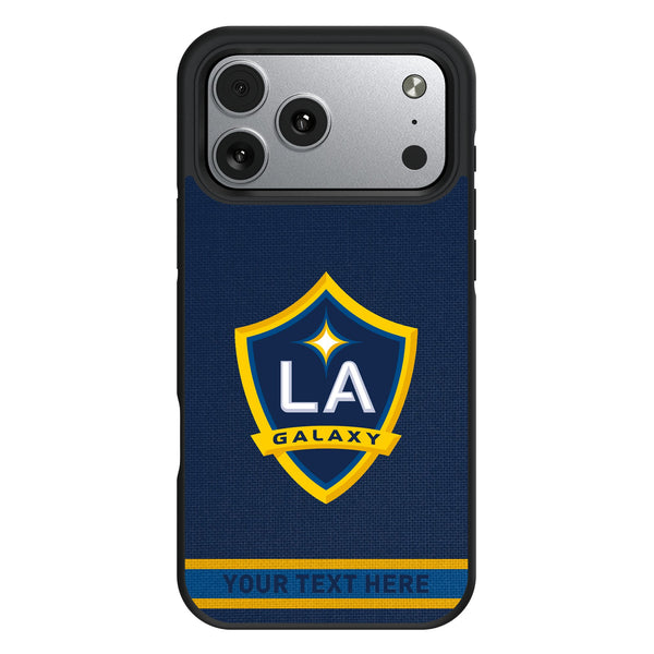 LA Galaxy Personalized Stripe iPhone Bump Phone Case for Apple iPhone