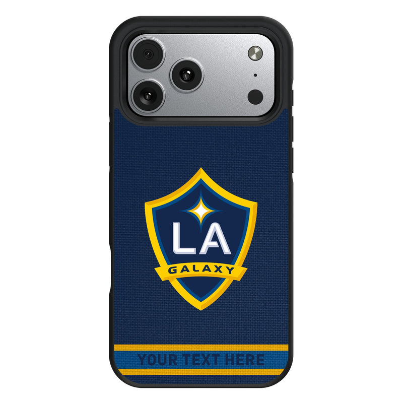 LA Galaxy Personalized Stripe iPhone Bump Phone Case for Apple iPhone