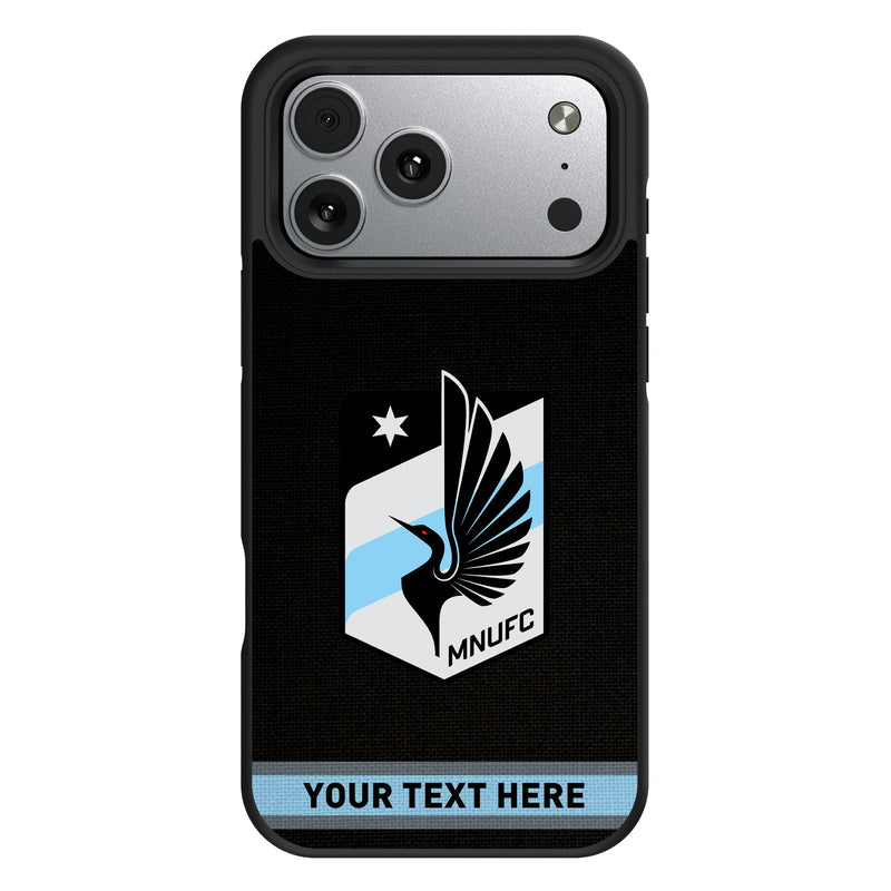 Minnesota United FC Personalized Stripe iPhone Bump Phone Case for Apple iPhone