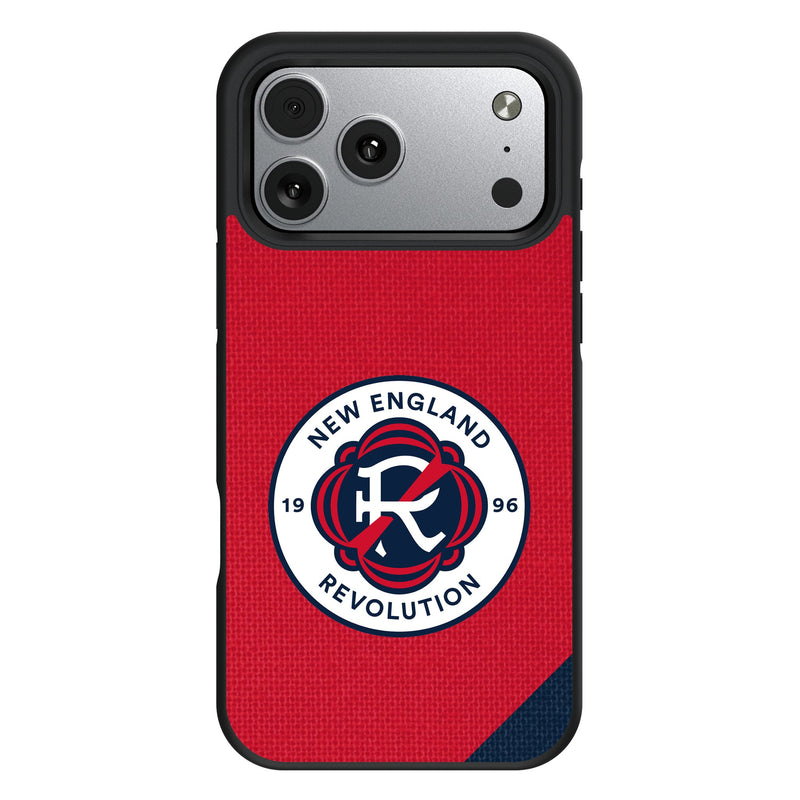 New England Revolution Diagonal Stripe iPhone Bump Phone Case for Apple iPhone