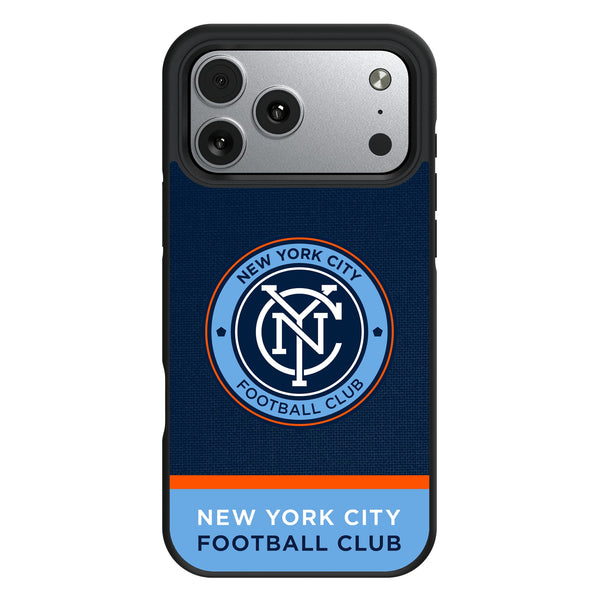 New York City FC Endzone Solid iPhone Bump Phone Case for Apple iPhone