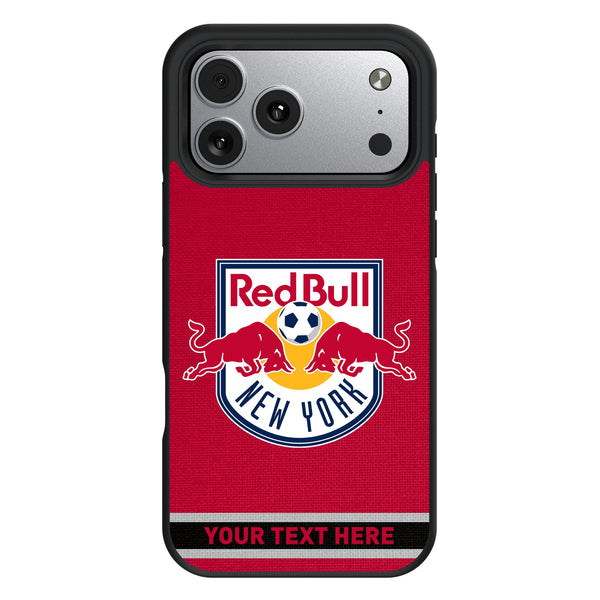 New York Red Bulls Personalized Stripe iPhone Bump Phone Case for Apple iPhone