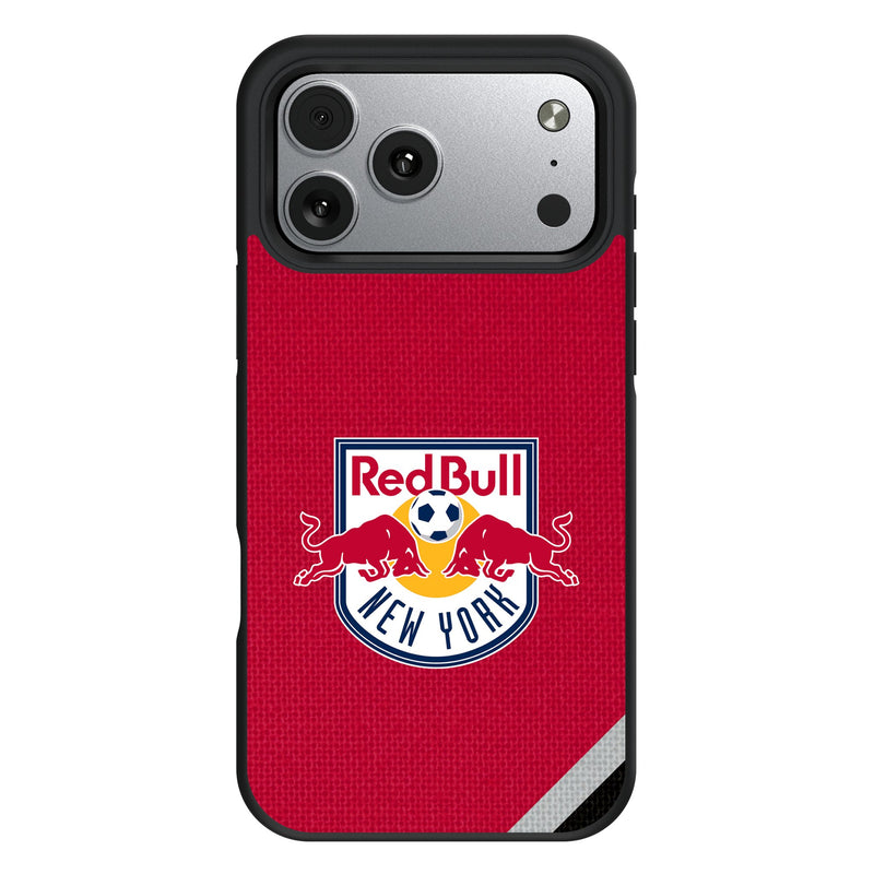New York Red Bulls Diagonal Stripe iPhone Bump Phone Case for Apple iPhone