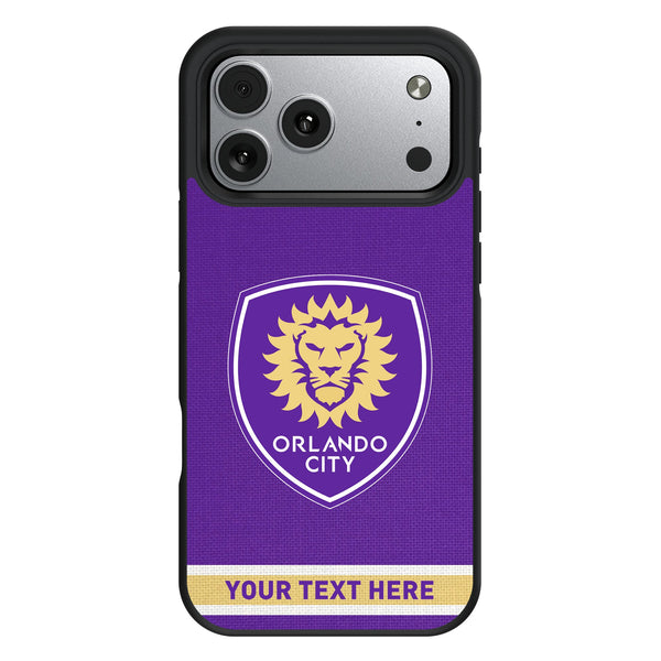 Orlando City Soccer Club Personalized Stripe iPhone Bump Phone Case for Apple iPhone