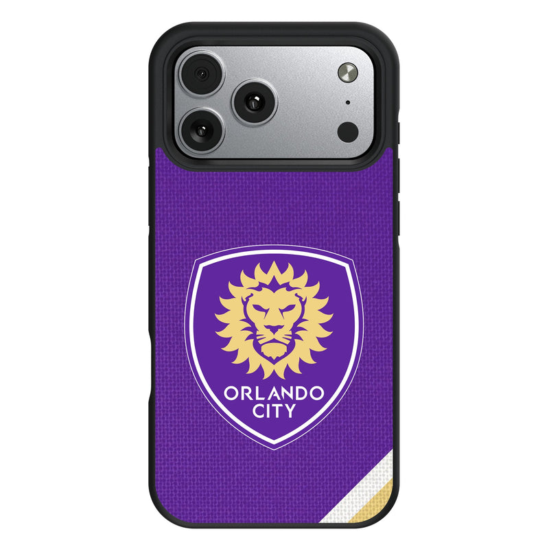 Orlando City Soccer Club Diagonal Stripe iPhone Bump Phone Case for Apple iPhone