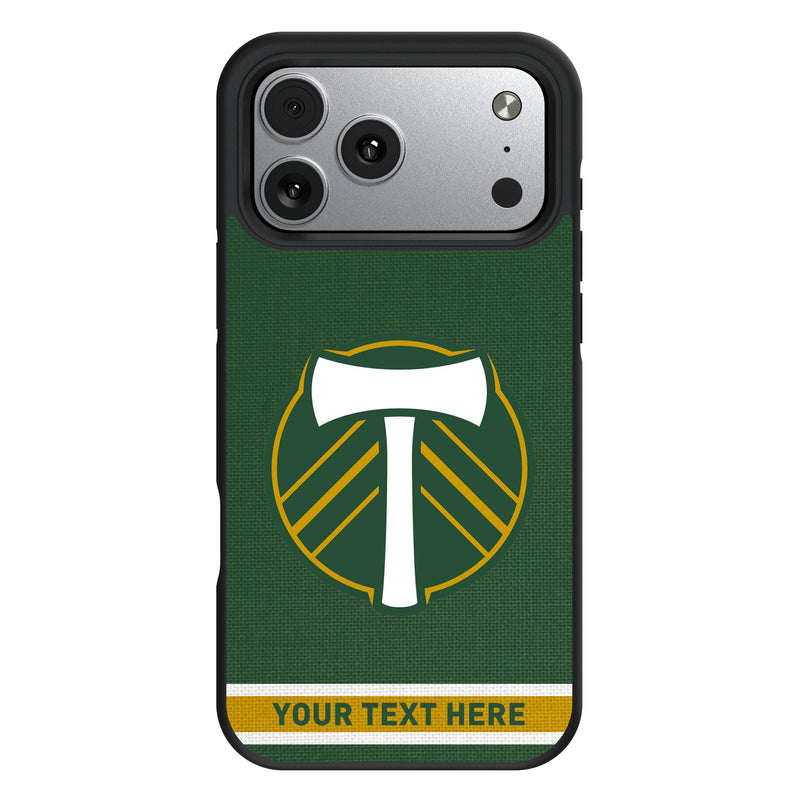 Portland Timbers Personalized Stripe iPhone Bump Phone Case for Apple iPhone