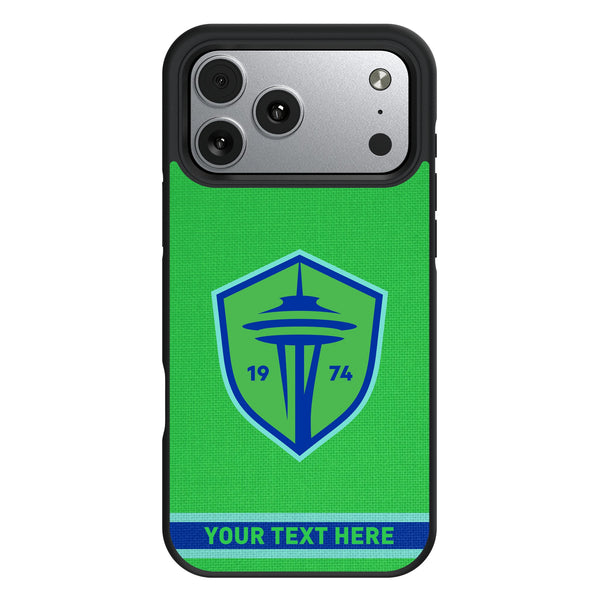 Seattle Sounders FC Personalized Stripe iPhone Bump Phone Case for Apple iPhone