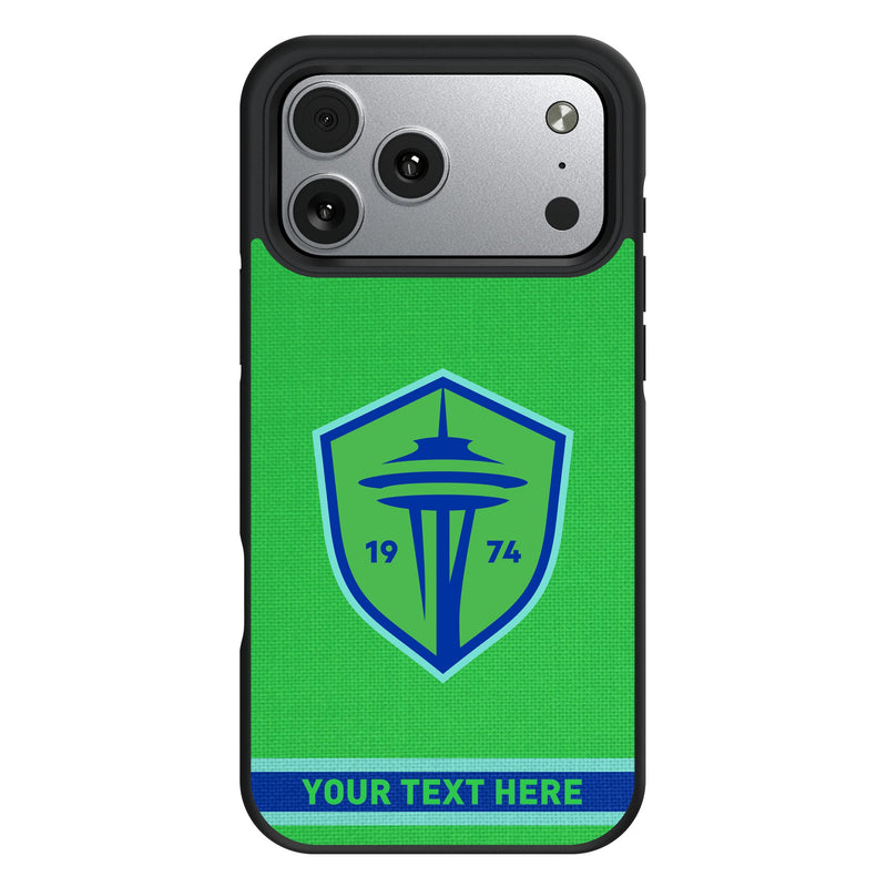 Seattle Sounders FC Personalized Stripe iPhone Bump Phone Case for Apple iPhone