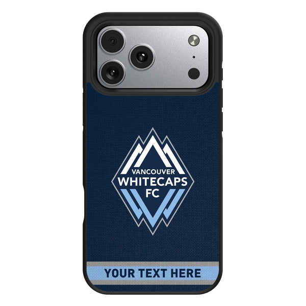Vancouver Whitecaps Personalized Stripe iPhone Bump Phone Case for Apple iPhone