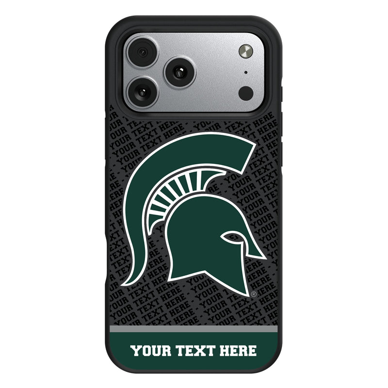Michigan State University Spartans Personalized EndZone Plus iPhone Bump Phone Case for Apple iPhone
