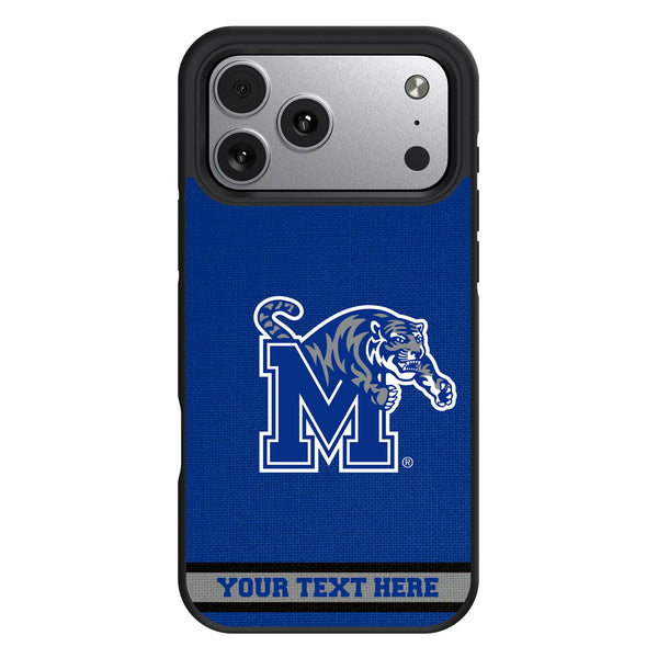 University of Memphis Tigers Personalized Stripe iPhone Bump Phone Case for Apple iPhone