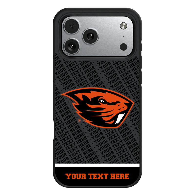 Oregon State University Beavers Personalized EndZone Plus iPhone Bump Phone Case for Apple iPhone