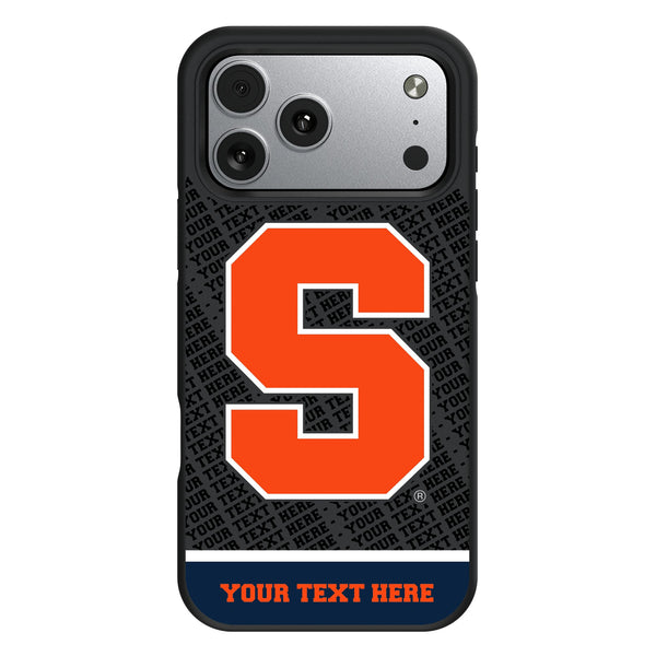Syracuse University Orange Personalized EndZone Plus iPhone Bump Phone Case for Apple iPhone