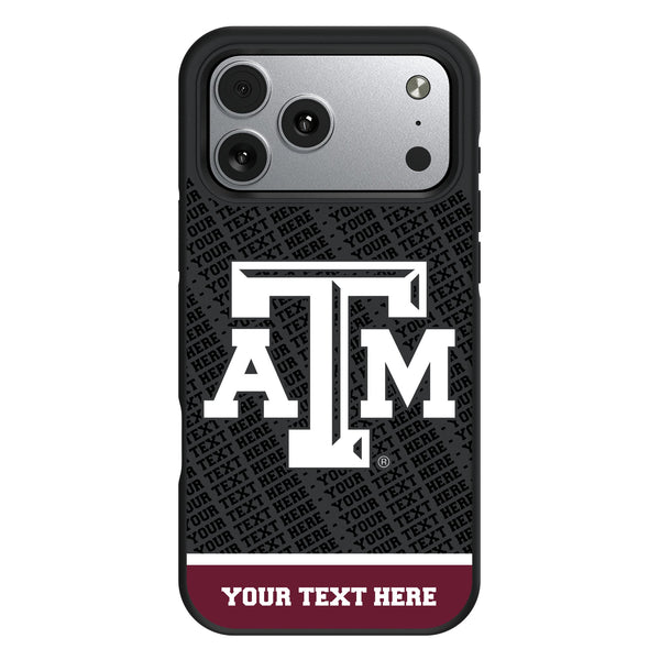 Texas A&M University Aggies Personalized EndZone Plus iPhone Bump Phone Case for Apple iPhone
