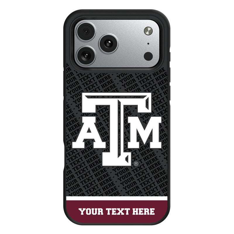 Texas A&M University Aggies Personalized EndZone Plus iPhone Bump Phone Case for Apple iPhone