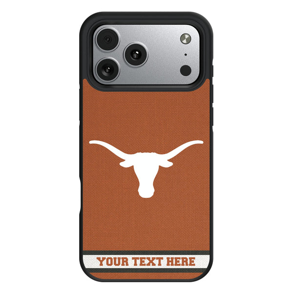 University of Texas Longhorns Personalized Stripe iPhone Bump Phone Case for Apple iPhone