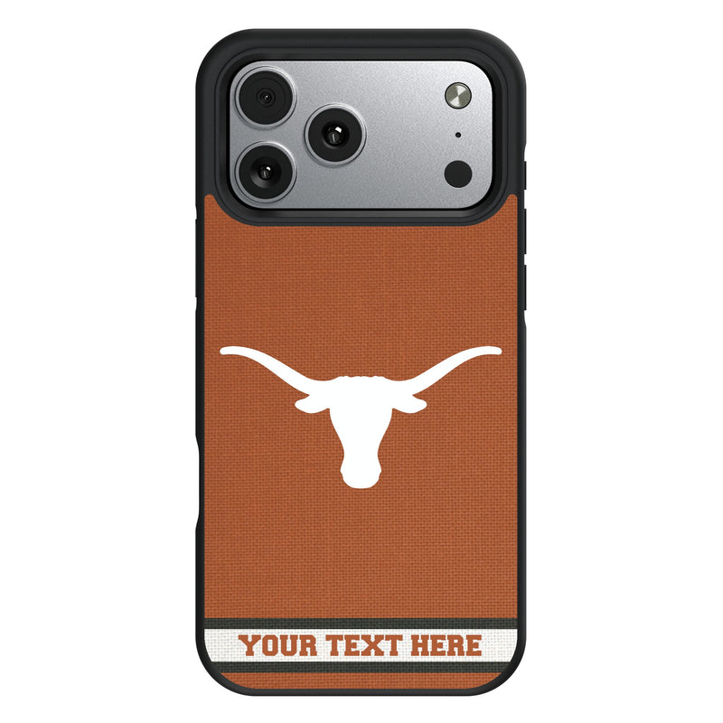 University of Texas Longhorns Personalized Stripe iPhone Bump Phone Case for Apple iPhone