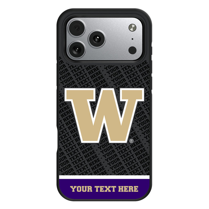 University of Washington Huskies Personalized EndZone Plus iPhone Bump Phone Case for Apple iPhone