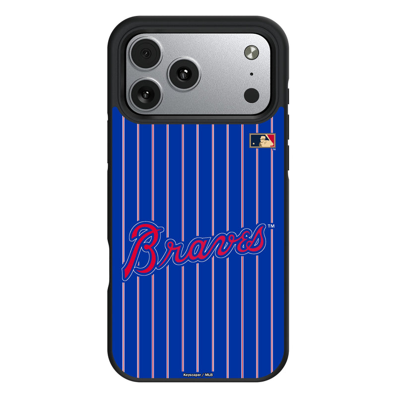 Atlanta Braves Home 2012 - Cooperstown Collection Pinstripe iPhone Bump Phone Case for Apple iPhone