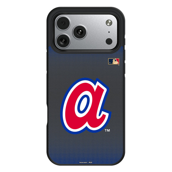 Atlanta Braves 1972-1980 - Cooperstown Collection Linen iPhone Bump Phone Case for Apple iPhone