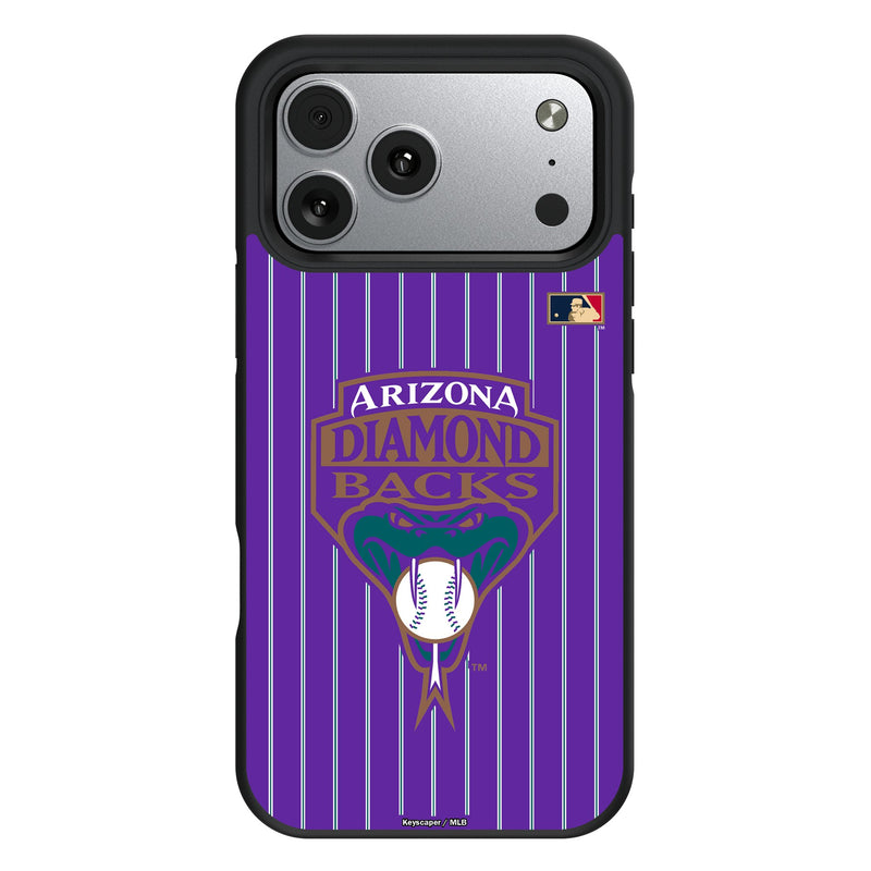 Arizona Diamondbacks 1999-2006 - Cooperstown Collection Pinstripe iPhone Bump Phone Case for Apple iPhone