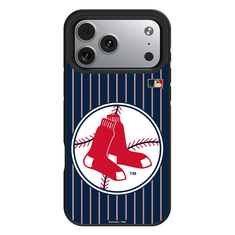 Boston Red Sox 1970-1975 - Cooperstown Collection Pinstripe iPhone Bump Phone Case for Apple iPhone