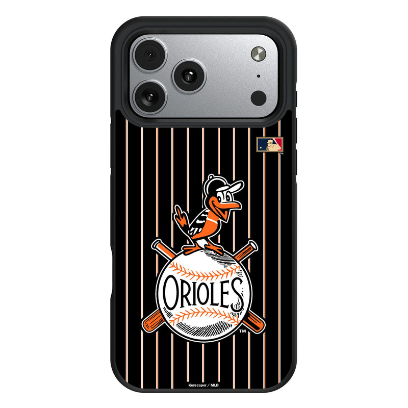 Baltimore Orioles 1954-1963 - Cooperstown Collection Pinstripe iPhone Bump Phone Case for Apple iPhone