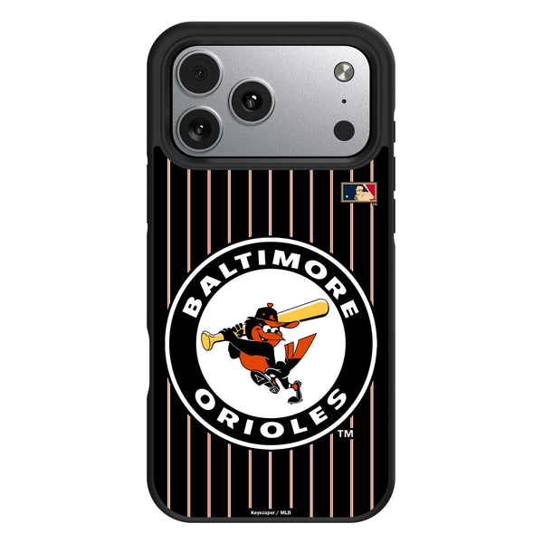 Baltimore Orioles 1966-1969 - Cooperstown Collection Pinstripe iPhone Bump Phone Case for Apple iPhone
