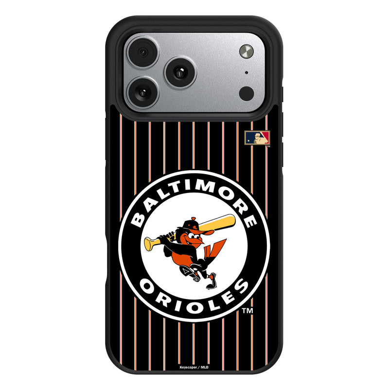 Baltimore Orioles 1966-1969 - Cooperstown Collection Pinstripe iPhone Bump Phone Case for Apple iPhone