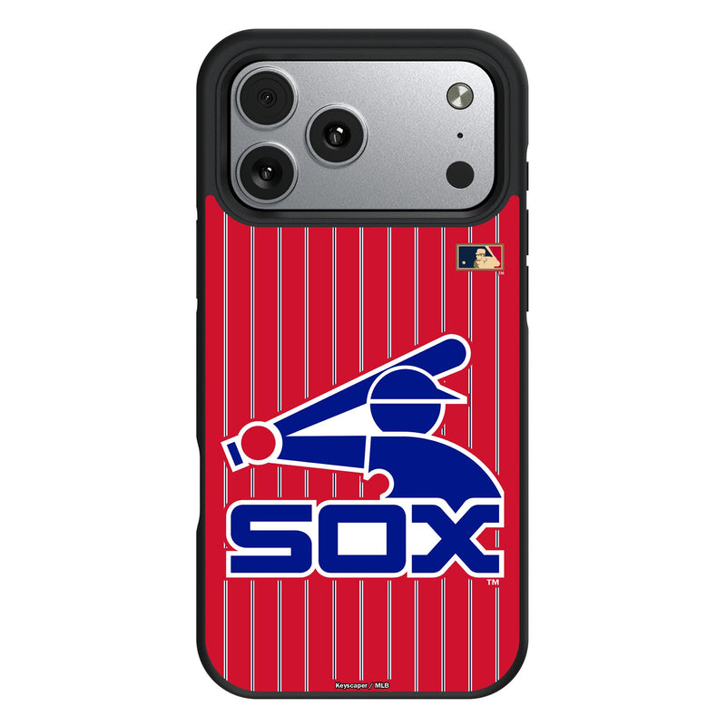 Chicago White Sox 1976-1981 - Cooperstown Collection Pinstripe iPhone Bump Phone Case for Apple iPhone