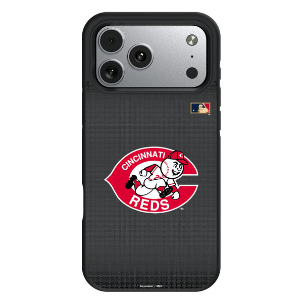 Cincinnati Reds 1974-1992 - Cooperstown Collection Linen iPhone Bump Phone Case for Apple iPhone