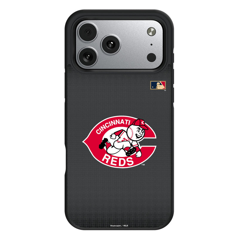 Cincinnati Reds 1974-1992 - Cooperstown Collection Linen iPhone Bump Phone Case for Apple iPhone