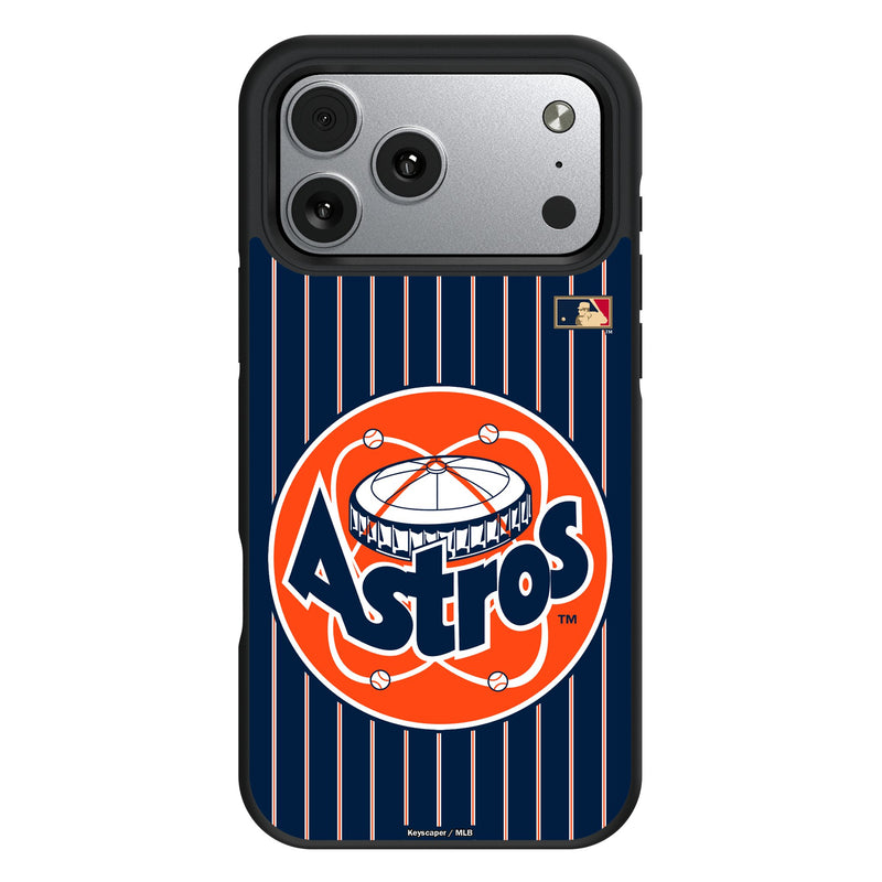 Houston Astros 1977-1993 - Cooperstown Collection Pinstripe iPhone Bump Phone Case for Apple iPhone
