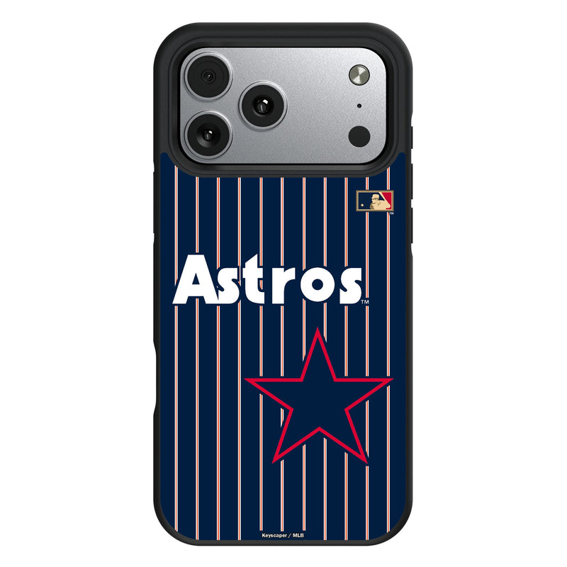 Houston Astros 1975-1981 - Cooperstown Collection Pinstripe iPhone Bump Phone Case for Apple iPhone
