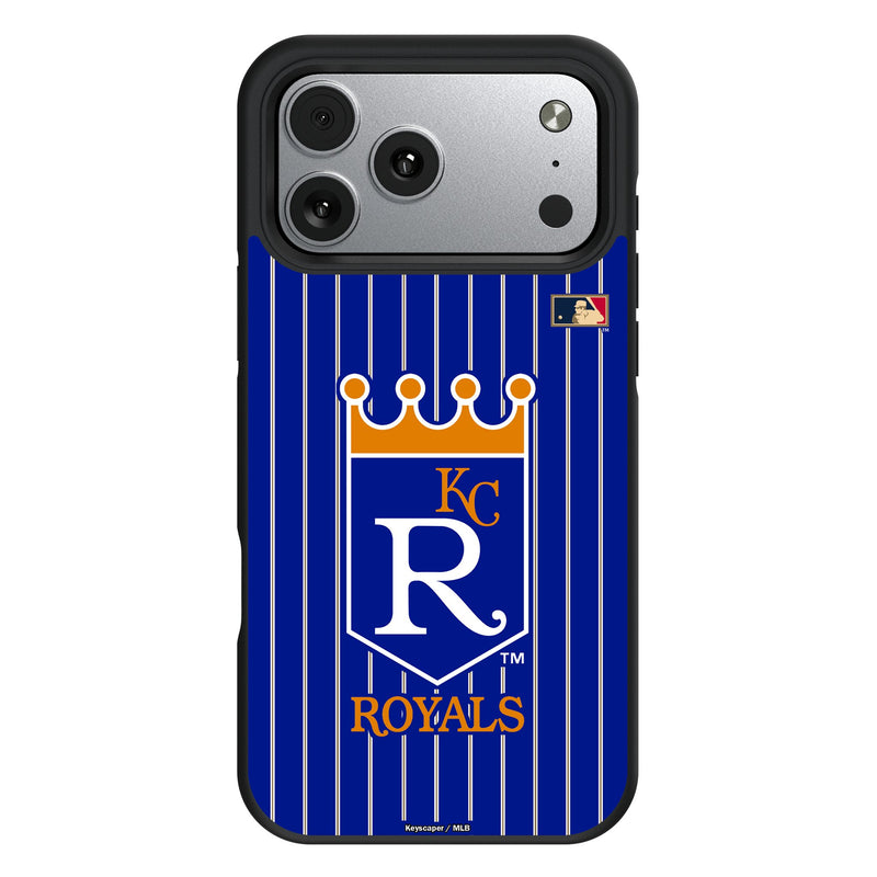 Kansas City Royals 1969-1978 - Cooperstown Collection Pinstripe iPhone Bump Phone Case for Apple iPhone