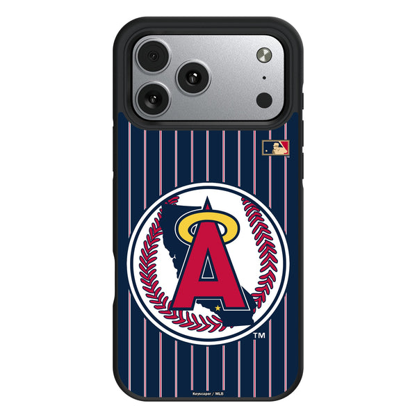 LA Angels 1986-1992 - Cooperstown Collection Pinstripe iPhone Bump Phone Case for Apple iPhone